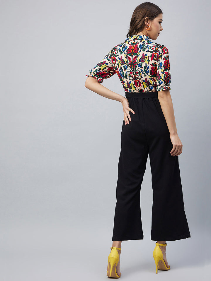Multi-Color-Polyester-Block-Jumpsuit