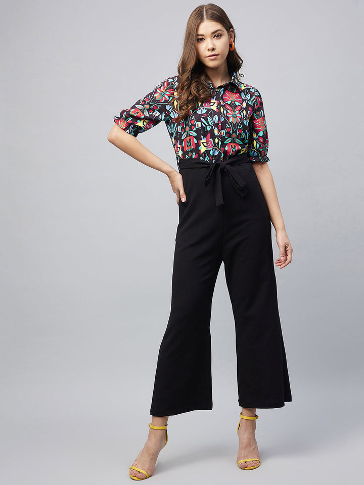 Multi-Color-Polyester-Blocked-Jumpsuit