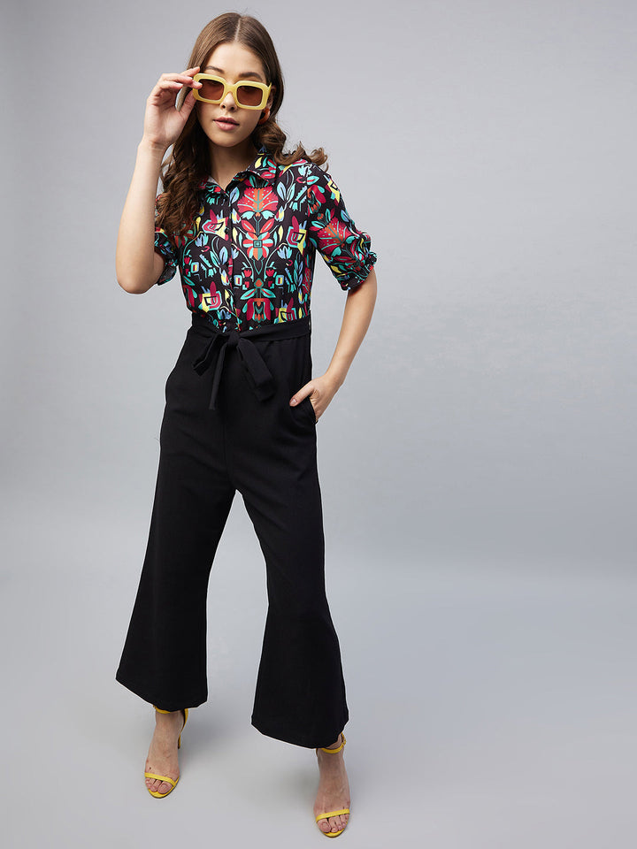 Multi-Color-Polyester-Blocked-Jumpsuit