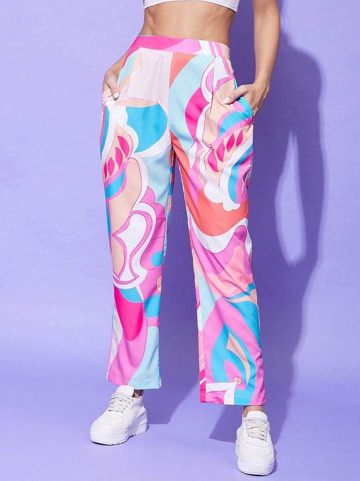 Multi-Color-Polyester-Printed-Co-Ord-Set