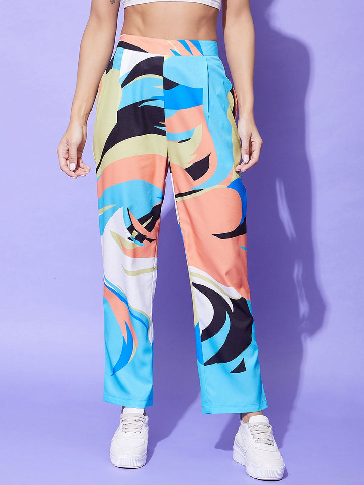 Multi-Colored-Polyester-Printed-Co-Ord-Set