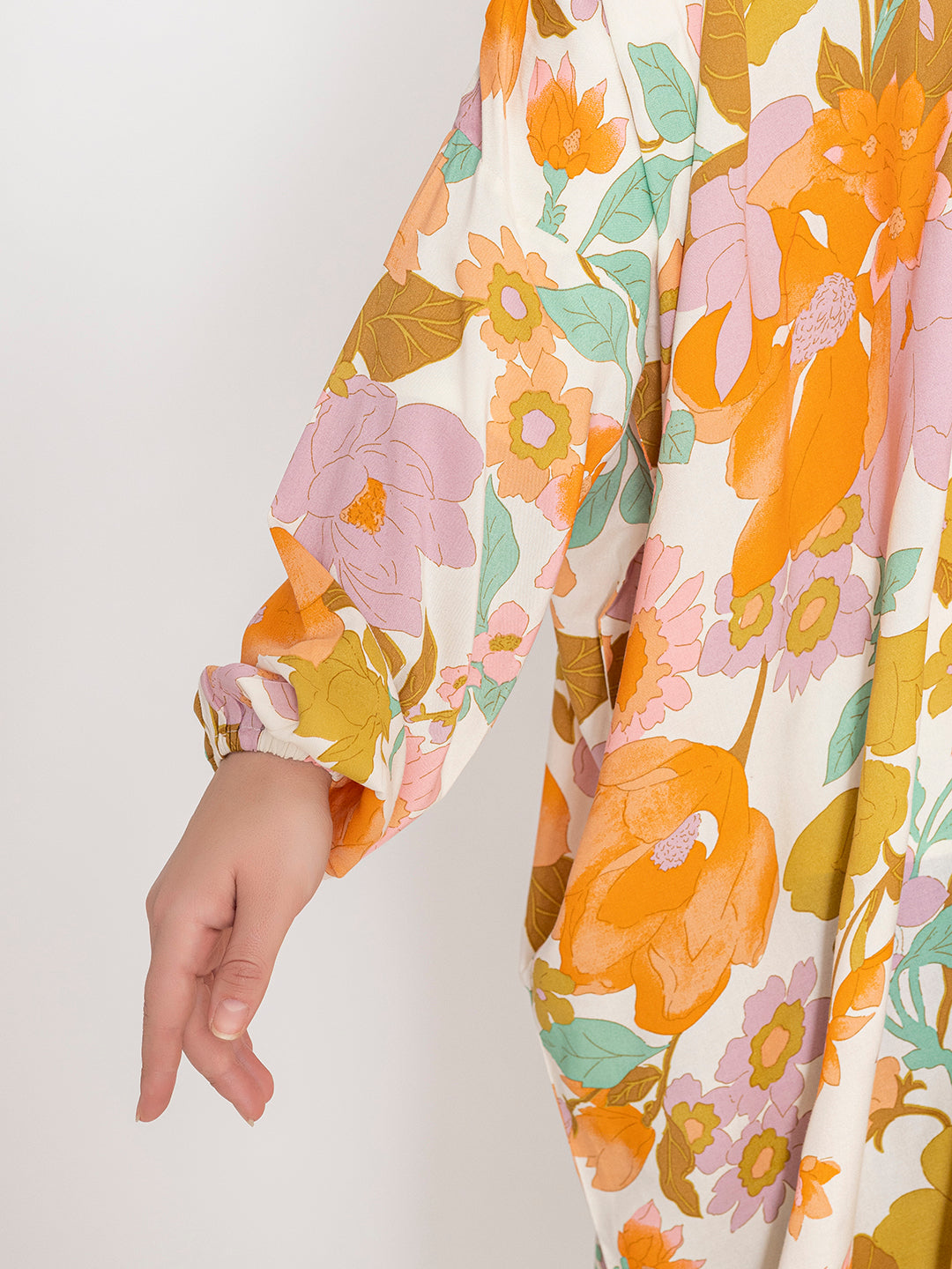 Multi-Colored-Viscose-Floral-Print-Prayer-Gown