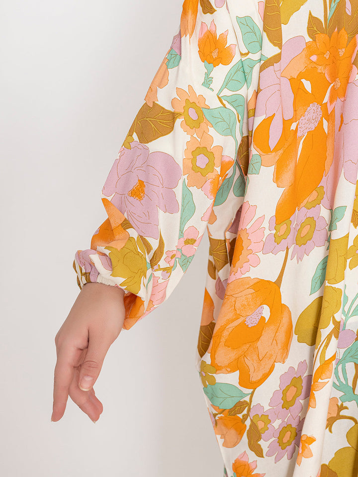 Multi-Colored-Viscose-Floral-Print-Prayer-Gown