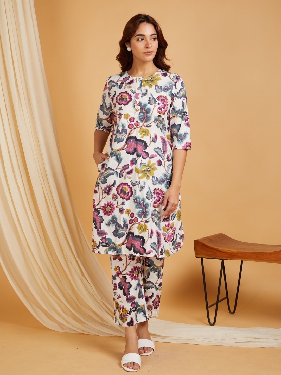 Multicolor-Cotton-Printed-Co-Ord-Set
