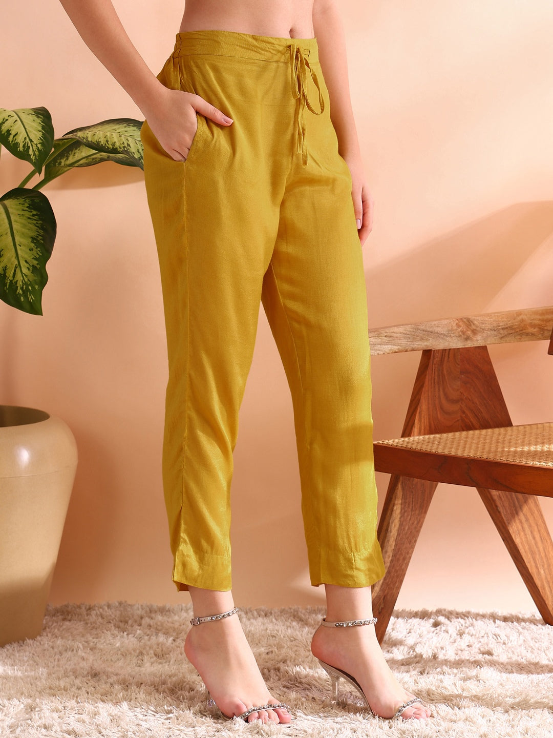 ZERESOUQ-Mustard-Silk-Blend-Abstract-Woven-Design-3-Piece-Kurta-Set