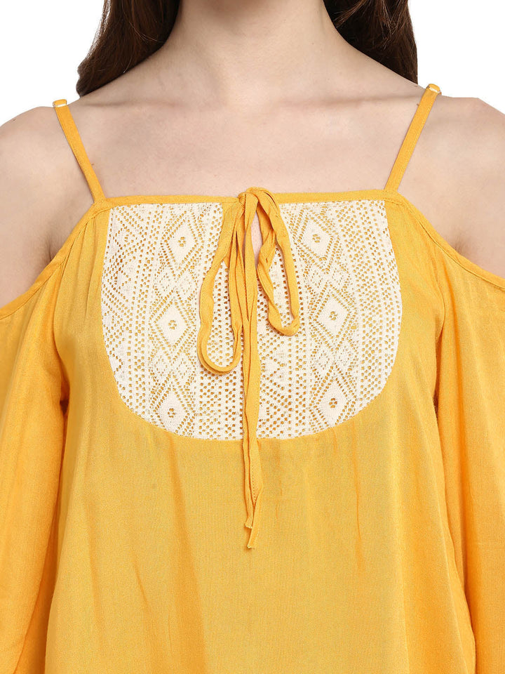 Mustard-Yellow-Rayon-Cold-Shoulder-Top