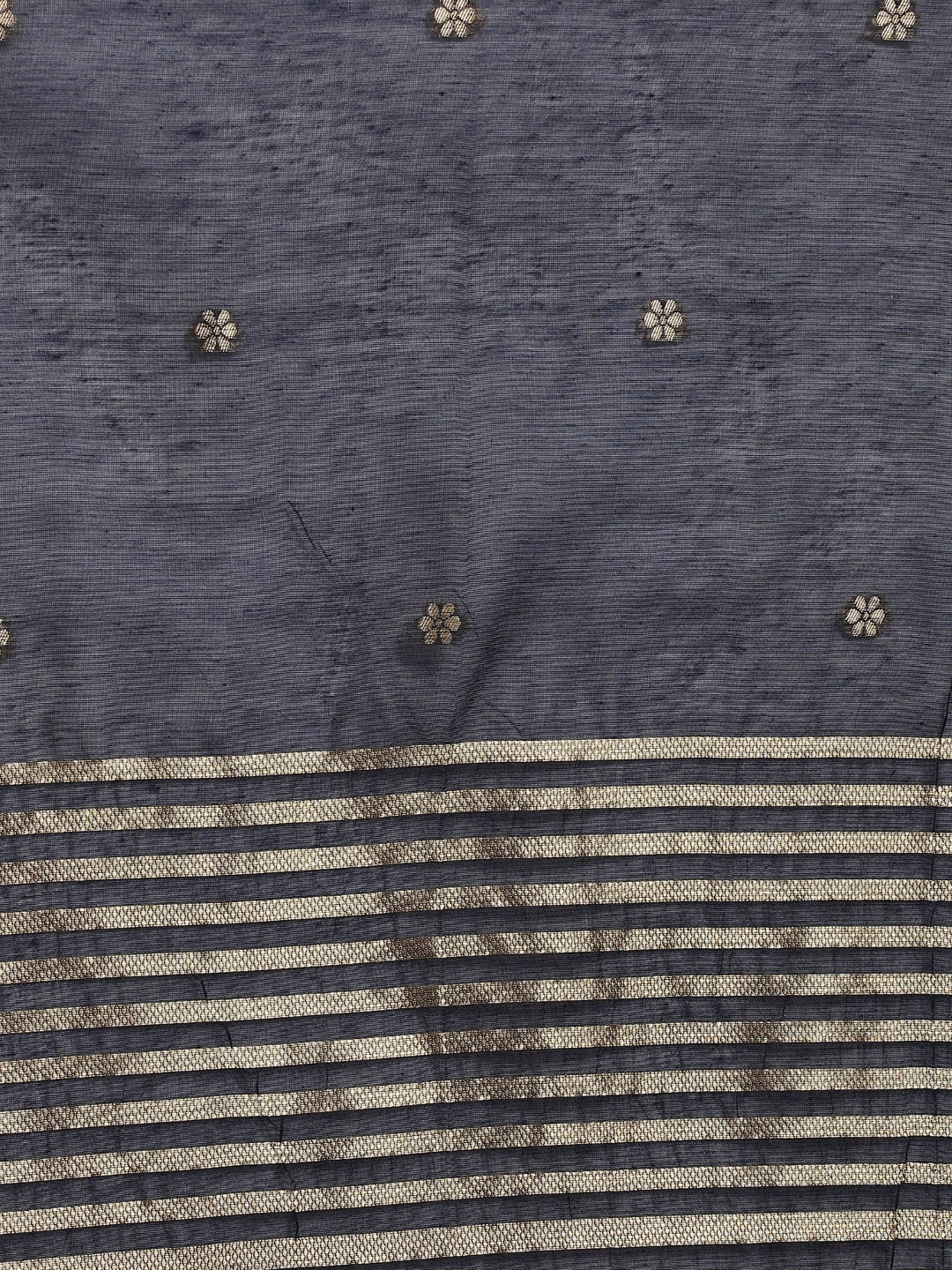ZERESOUQ-Navy-Blue-Silk-Blend-Solid-Embroidered-3-Piece-Kurta-Set