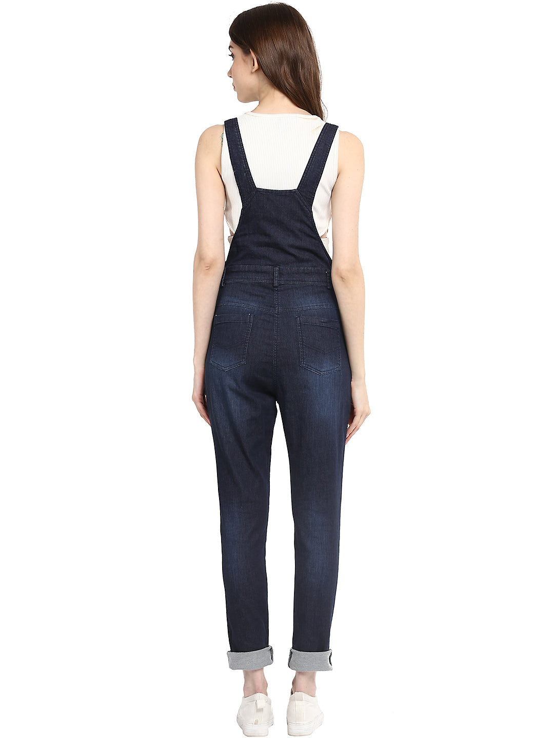 Navy-Blue-Solid-Dungaree-Pants