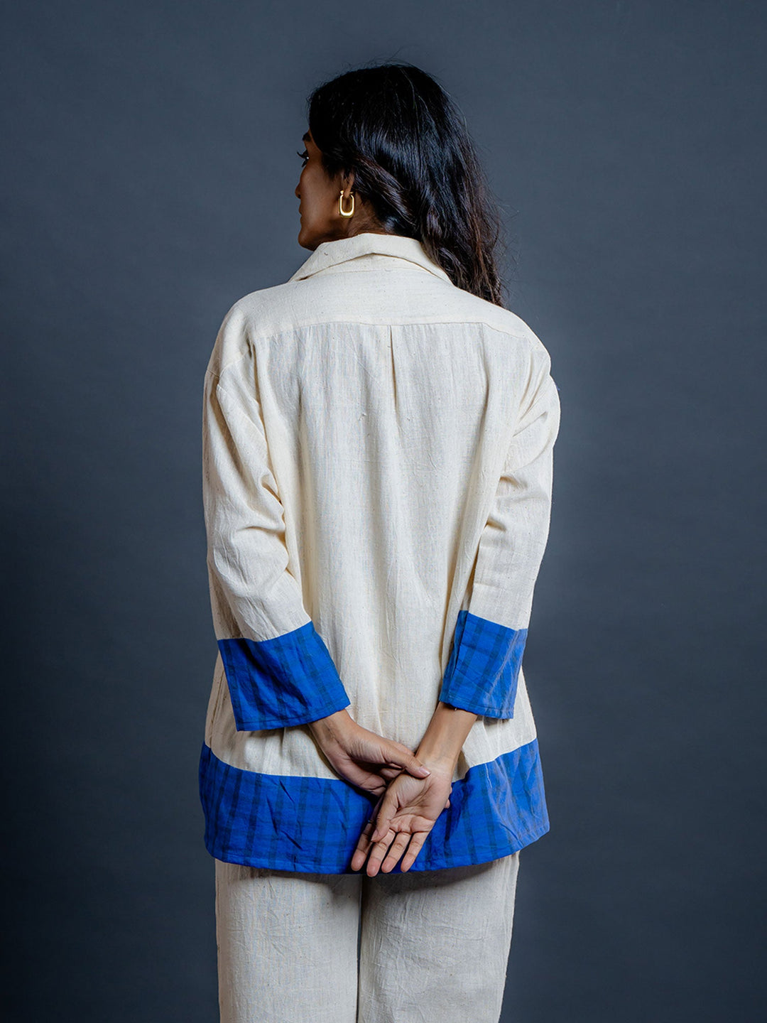 Off-White-&-Cream-Pure-Cotton-Shirt