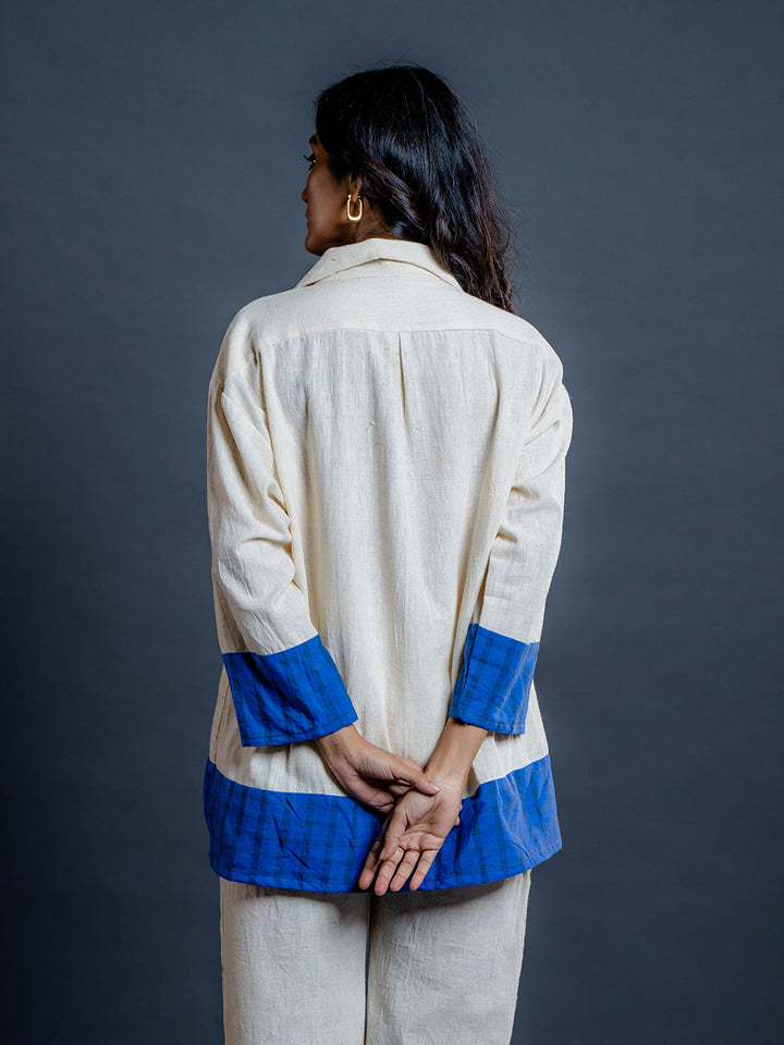Off-White-&-Cream-Pure-Cotton-Shirt
