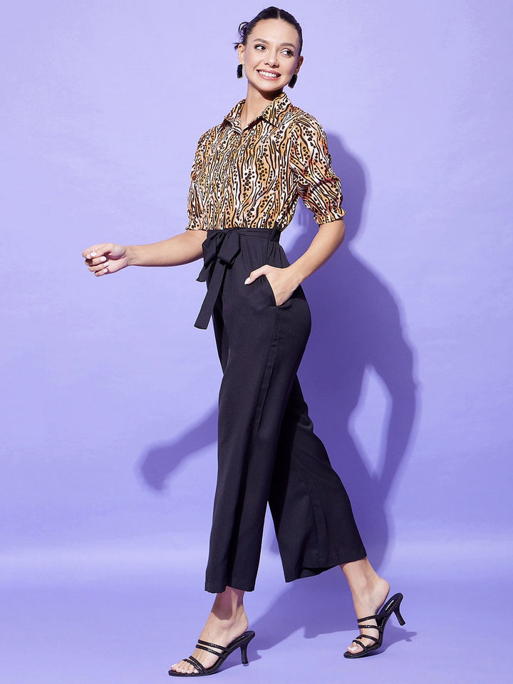 Orange-&-Black-Polyester-Animal-Print-Jumpsuit
