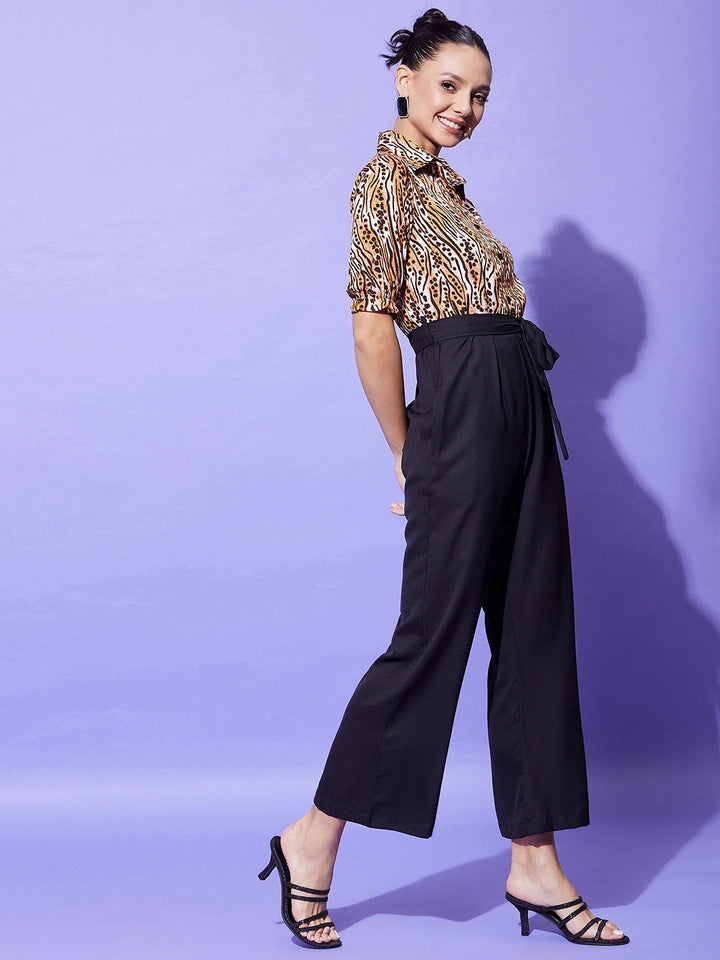 Orange-&-Black-Polyester-Animal-Print-Jumpsuit