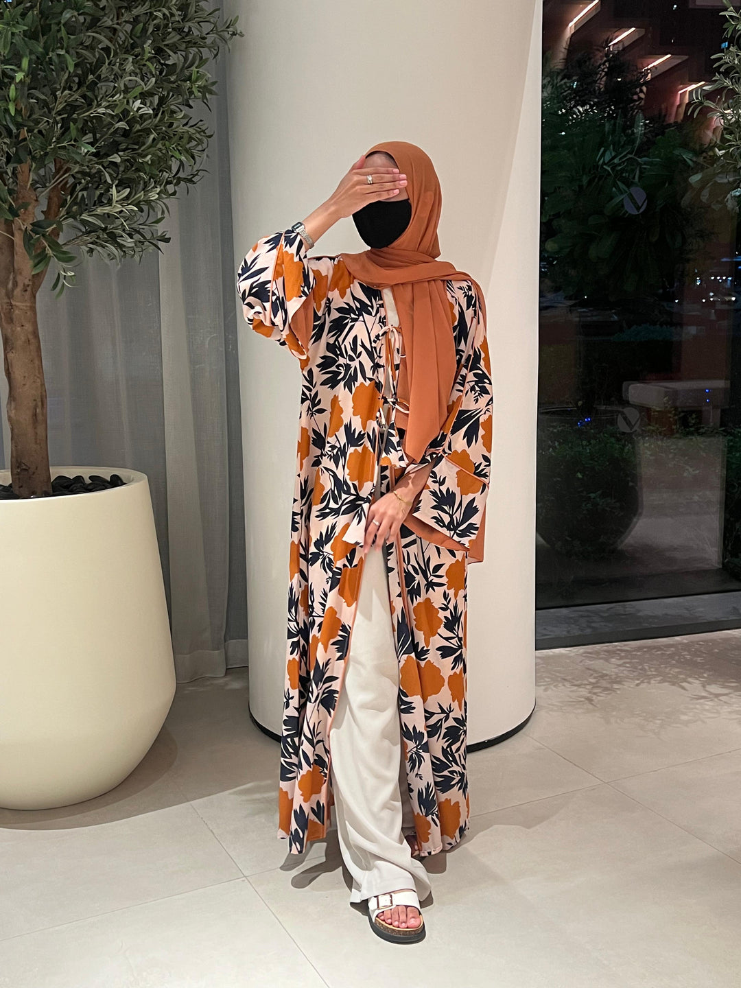 Mustard-Georgette-Mustard-Hues-Kimono-&-Sheila-Set