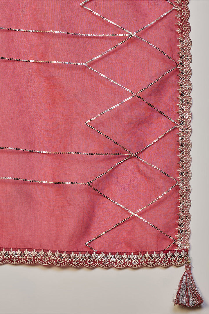 Rust-Red-Silk-Blend-Solid-Embroidered-Straight-3-Piece-Kurta-Set