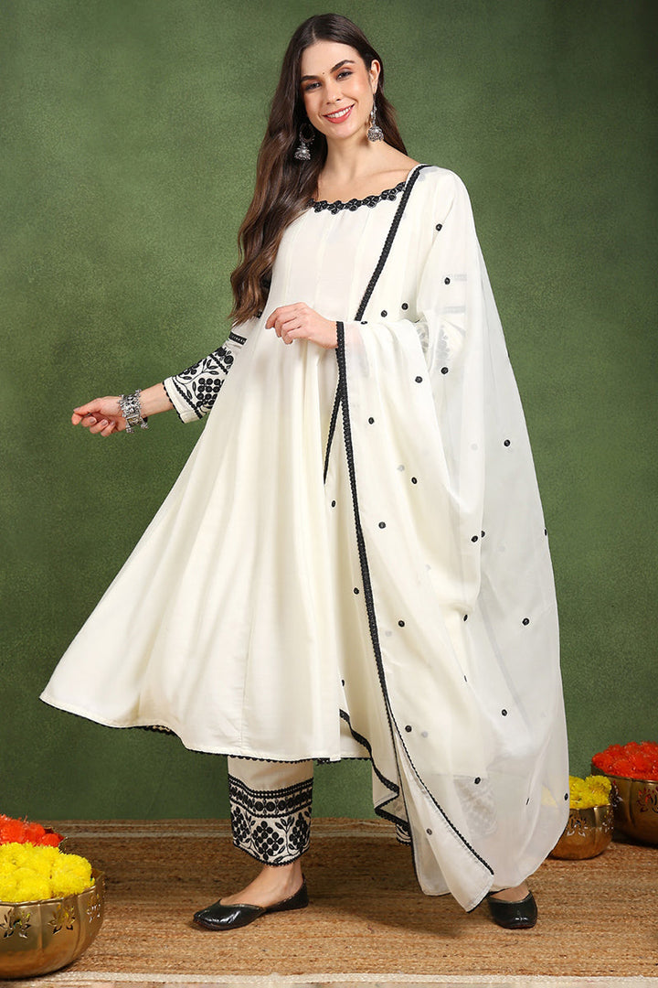 White-Silk-Blend-Solid-Embroidered-3-Piece-Anarkali-Set