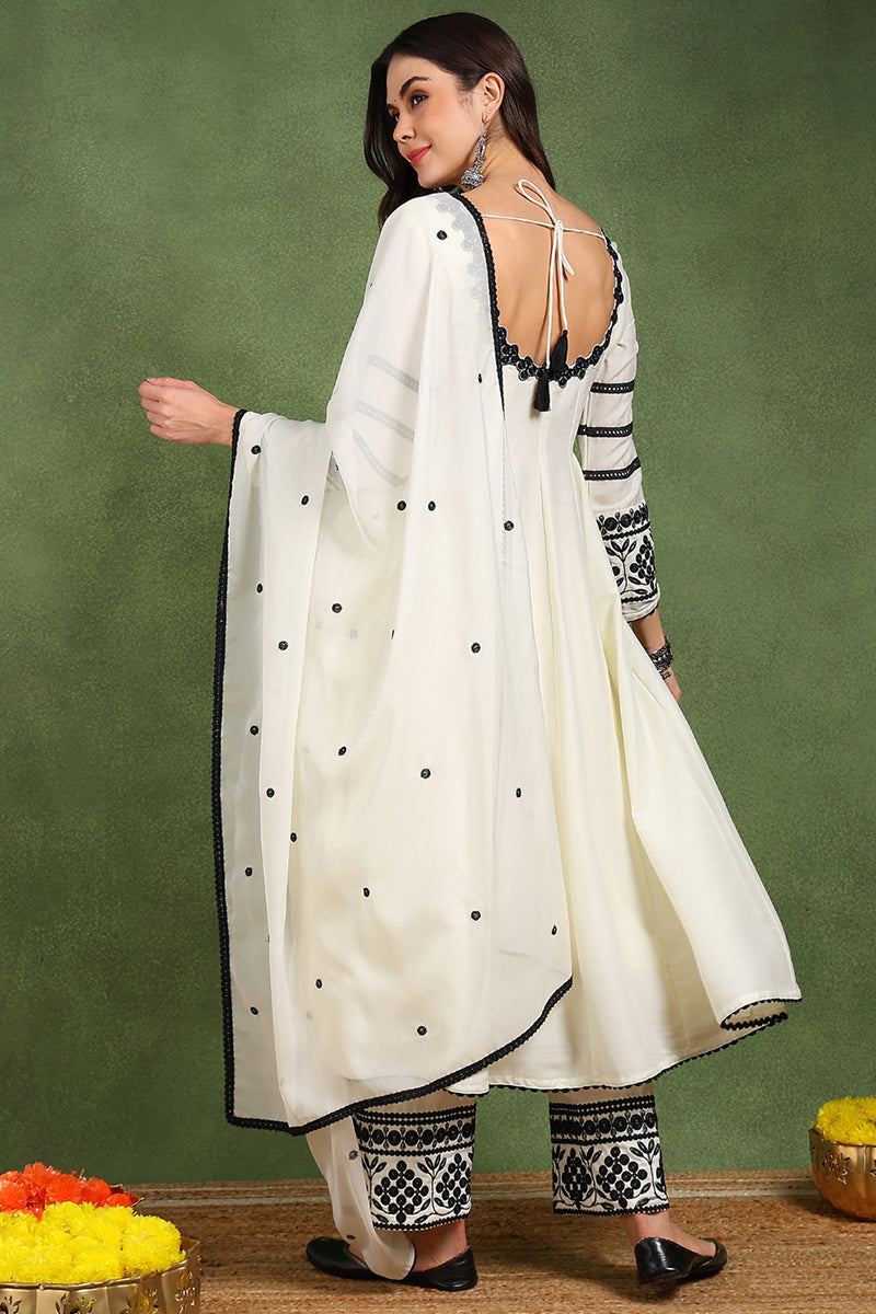 White-Silk-Blend-Solid-Embroidered-3-Piece-Anarkali-Set