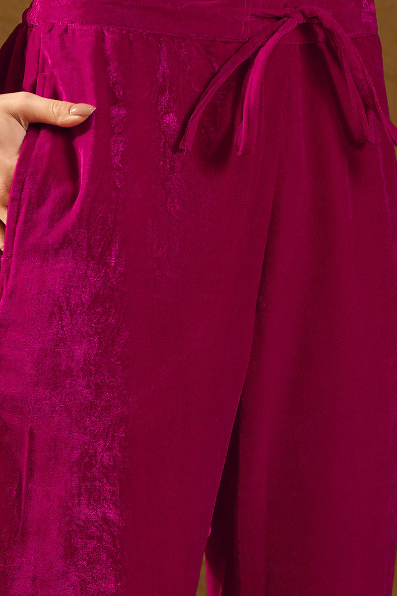 ZERESOUQ-Pink-Velvet-Ethnic-Motifs-Printed-Festive-3-Piece-Suit-Set