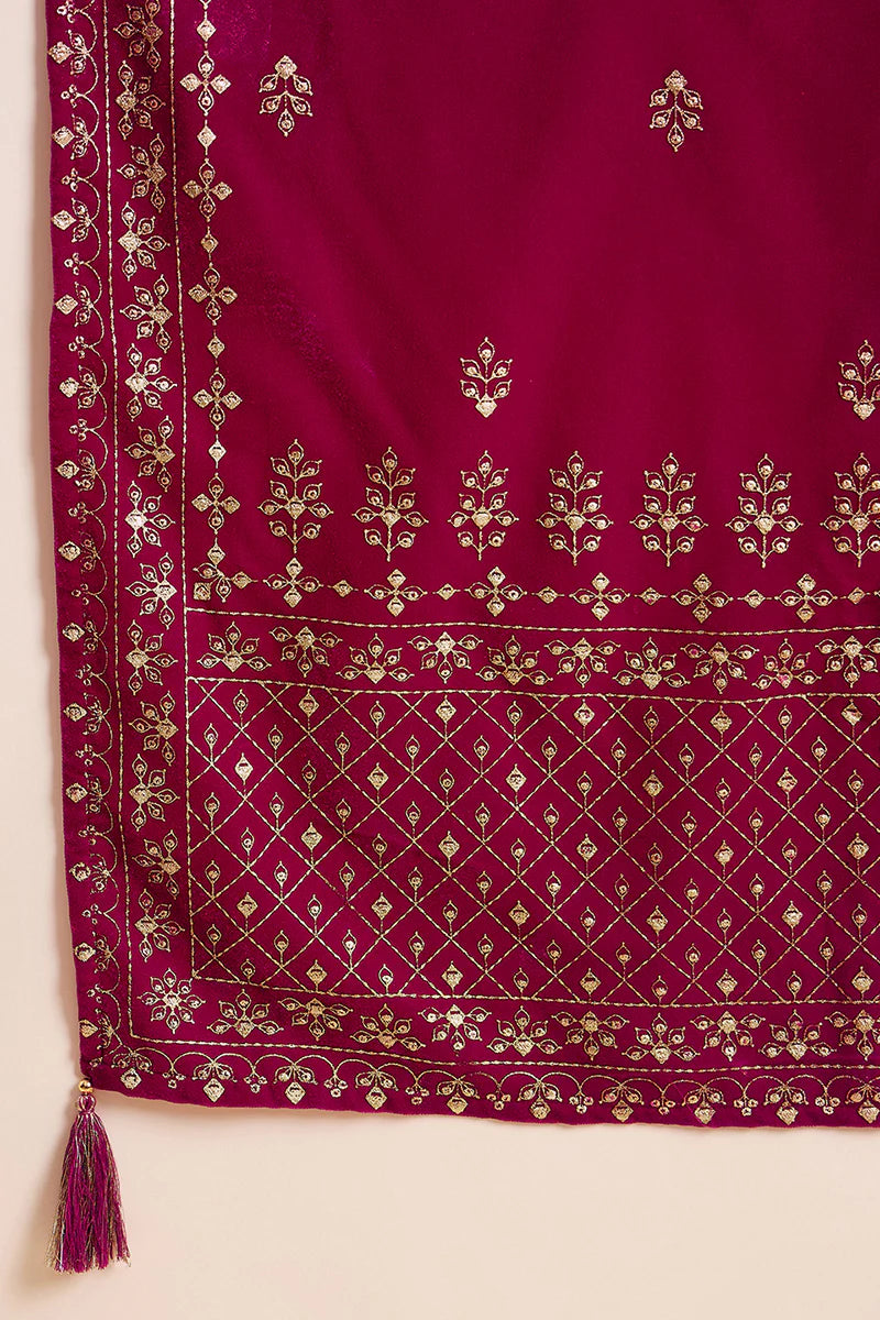 ZERESOUQ-Pink-Velvet-Ethnic-Motifs-Printed-Festive-3-Piece-Suit-Set