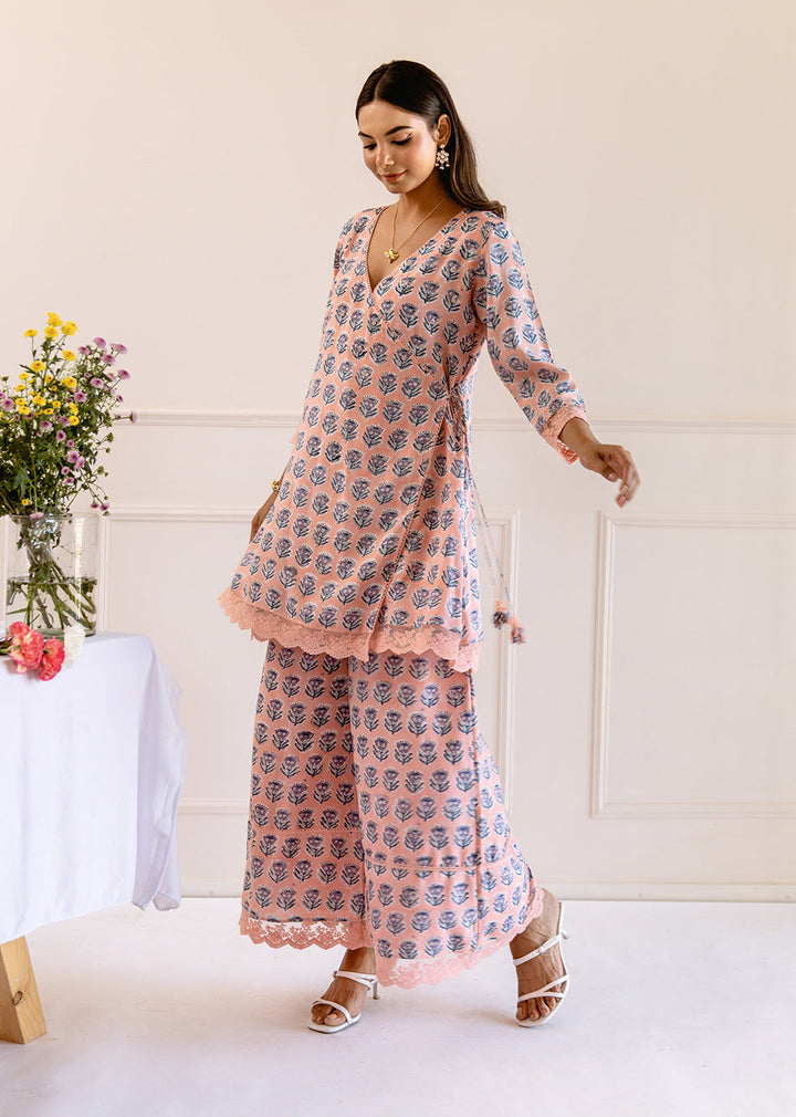 Peach-Muslin-Silk-Angrakha-Anarkali-Set