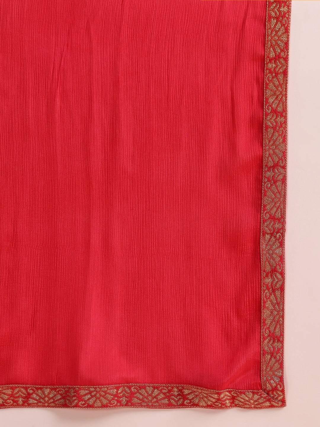 ZERESOUQ-Pink-Organza-Ethnic-Motifs-Woven-Design-3-Piece-Kurta-Set