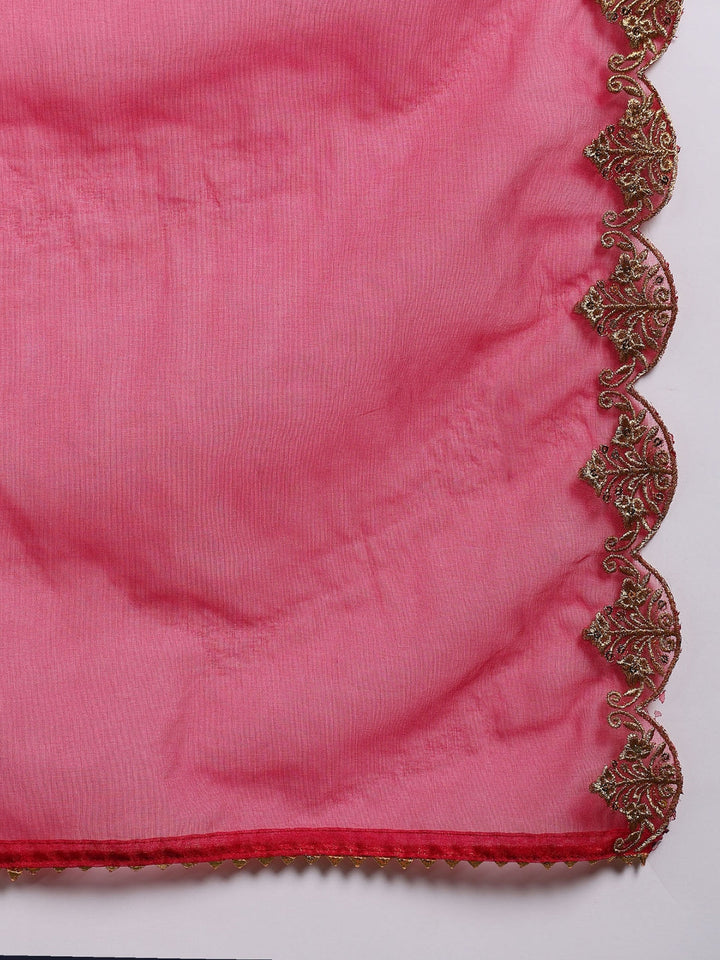 ZERESOUQ-Pink-Silk-Blend-Solid-Embroidered-Anarkali-Set