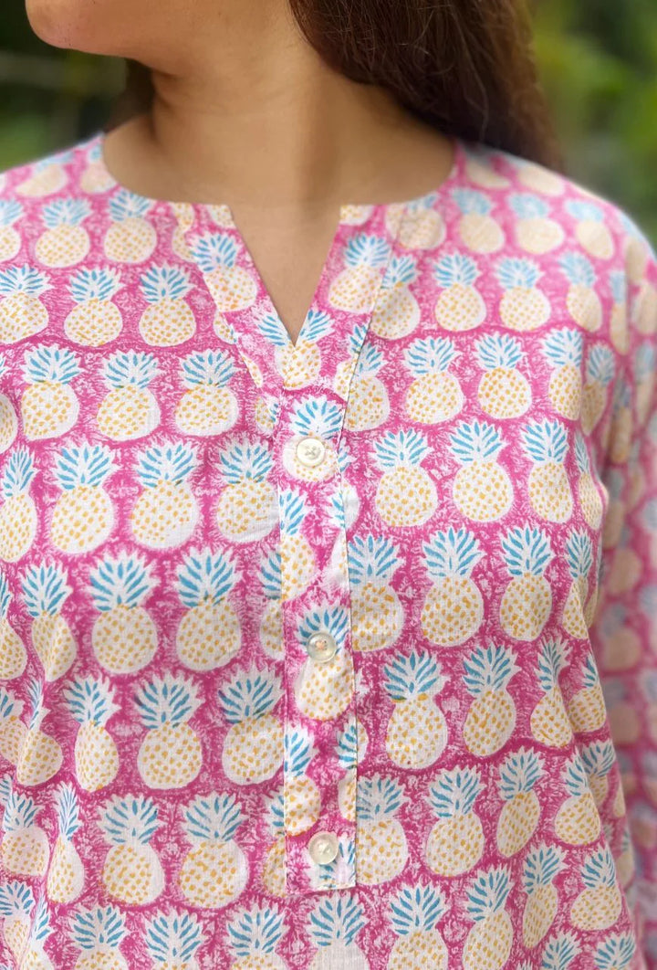 Pink-Pure-Cotton-Pineapple-Treat-2-Piece-Salwar-Set