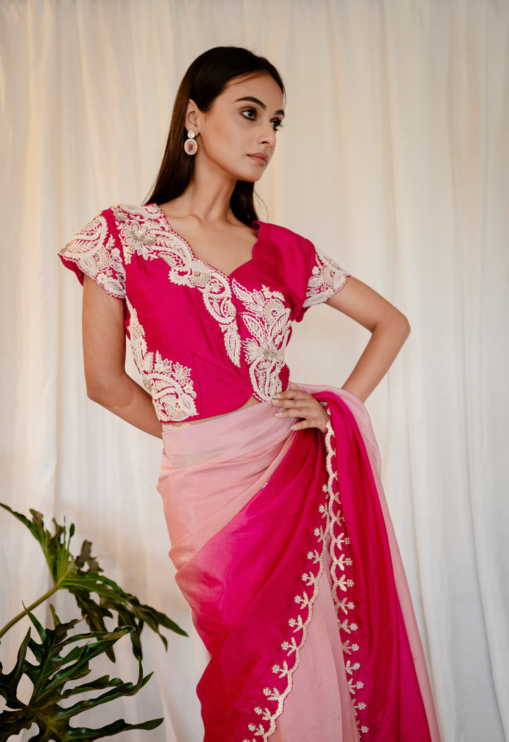 Pink-Ombre-Silk-Zardozi-Work-Saree