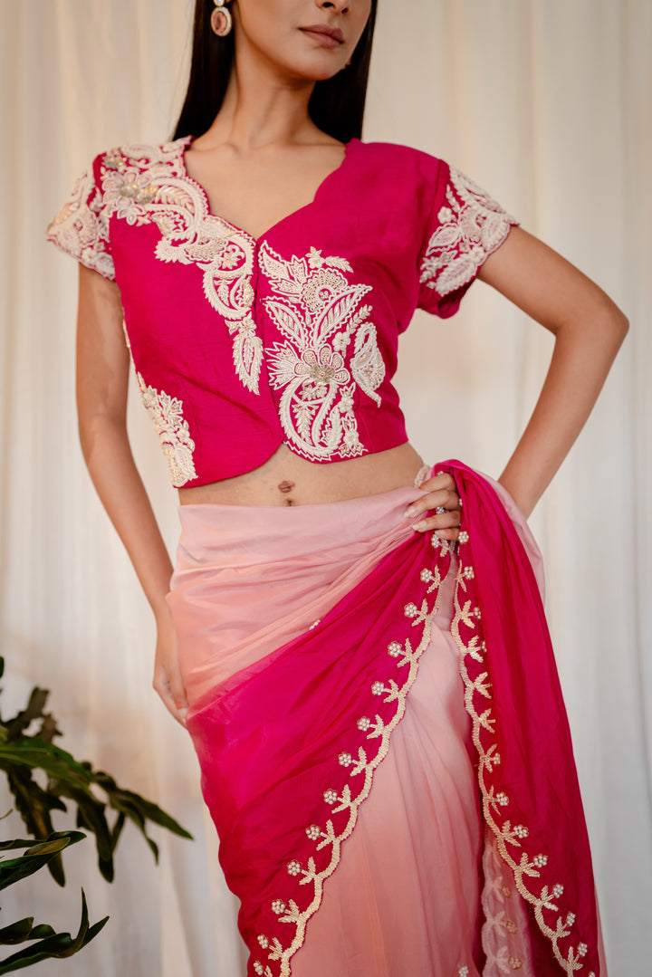 Pink-Ombre-Silk-Zardozi-Work-Saree