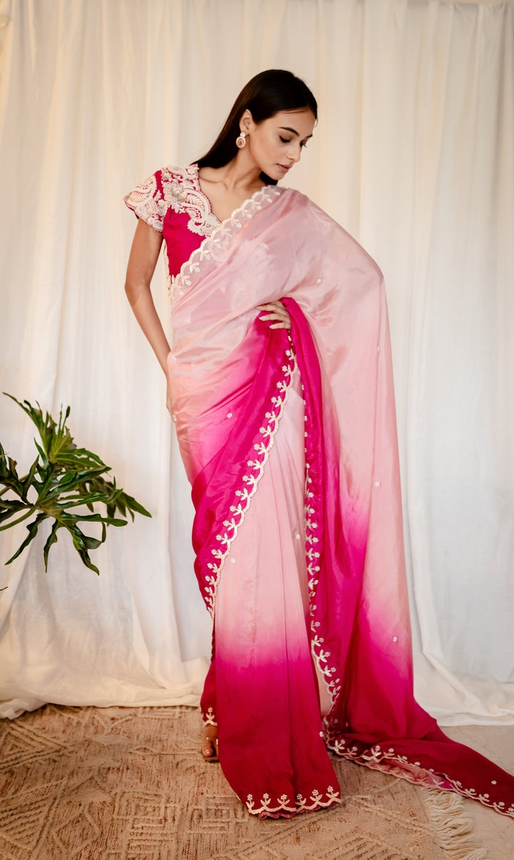 Pink-Ombre-Silk-Zardozi-Work-Saree