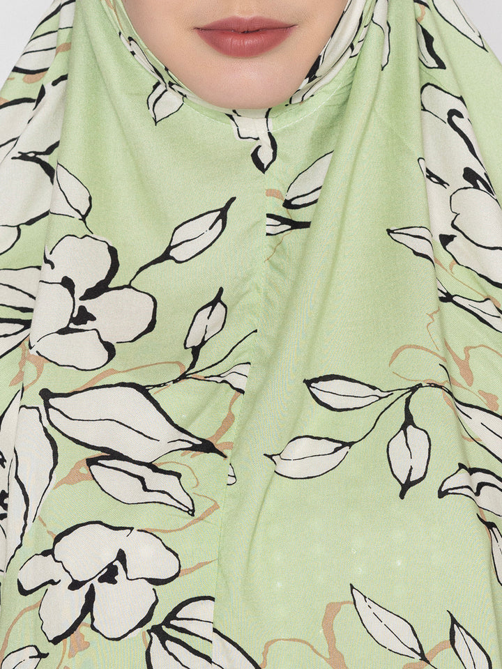 Pista-Green-Viscose-Leaf-Print-Namaz-Dupatta