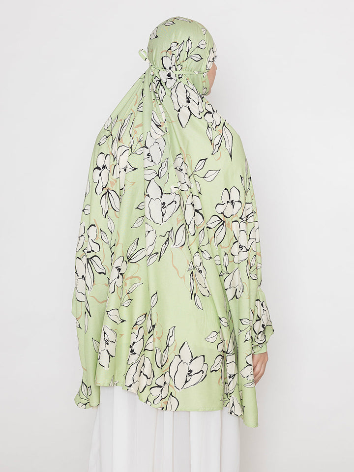 Pista-Green-Viscose-Leaf-Print-Namaz-Dupatta