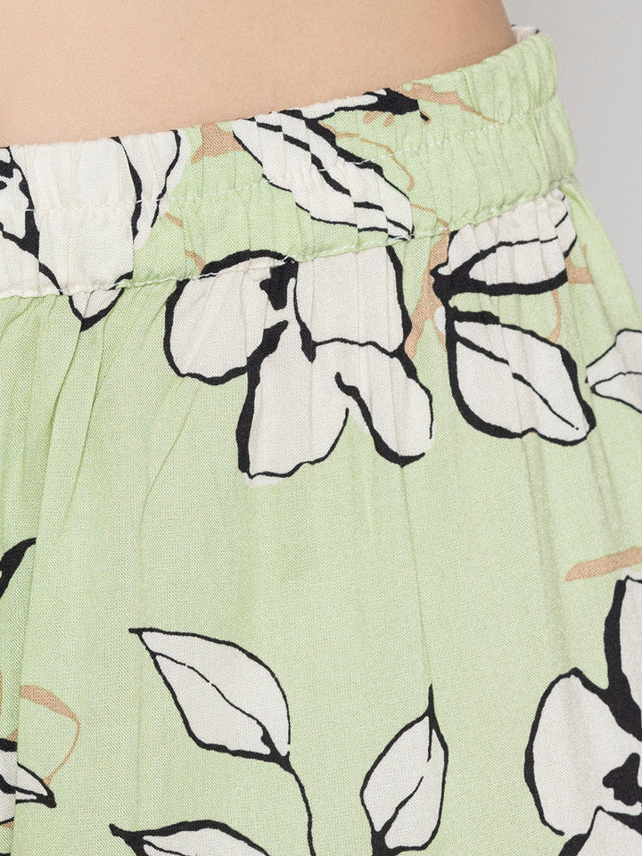 Pista-Green-Viscose-Leaf-Print-Co-Ord-Set