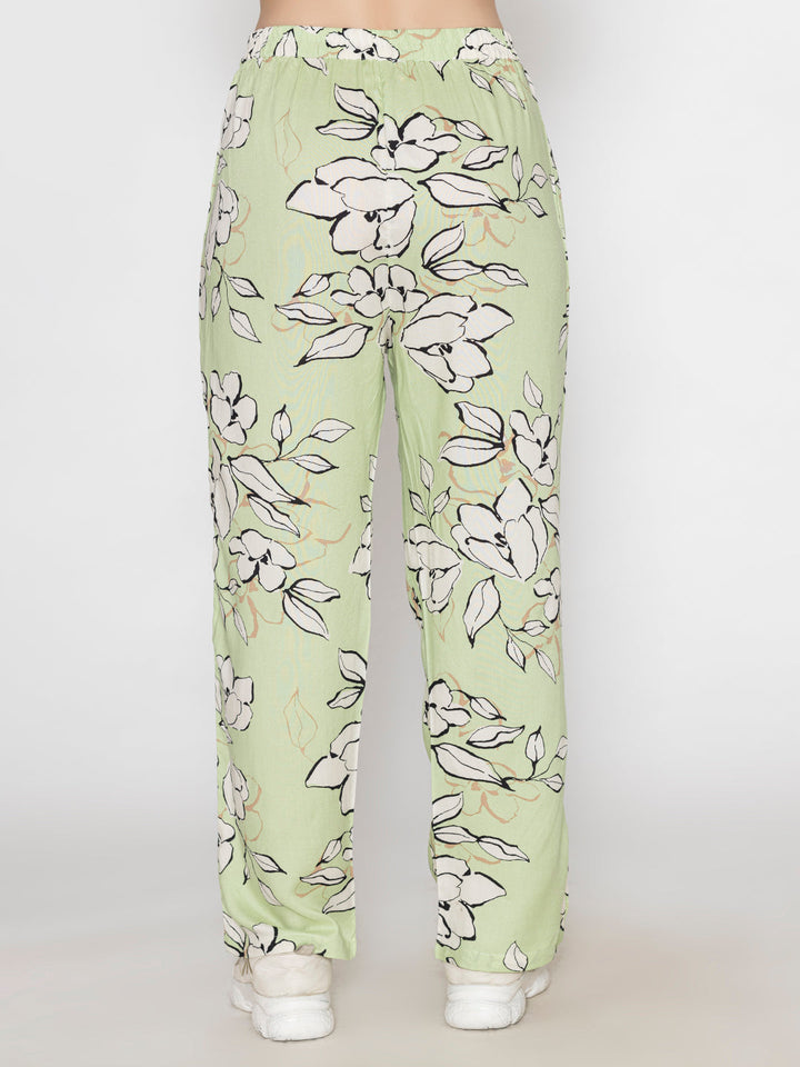 Pista-Green-Viscose-Leaf-Print-Co-Ord-Set