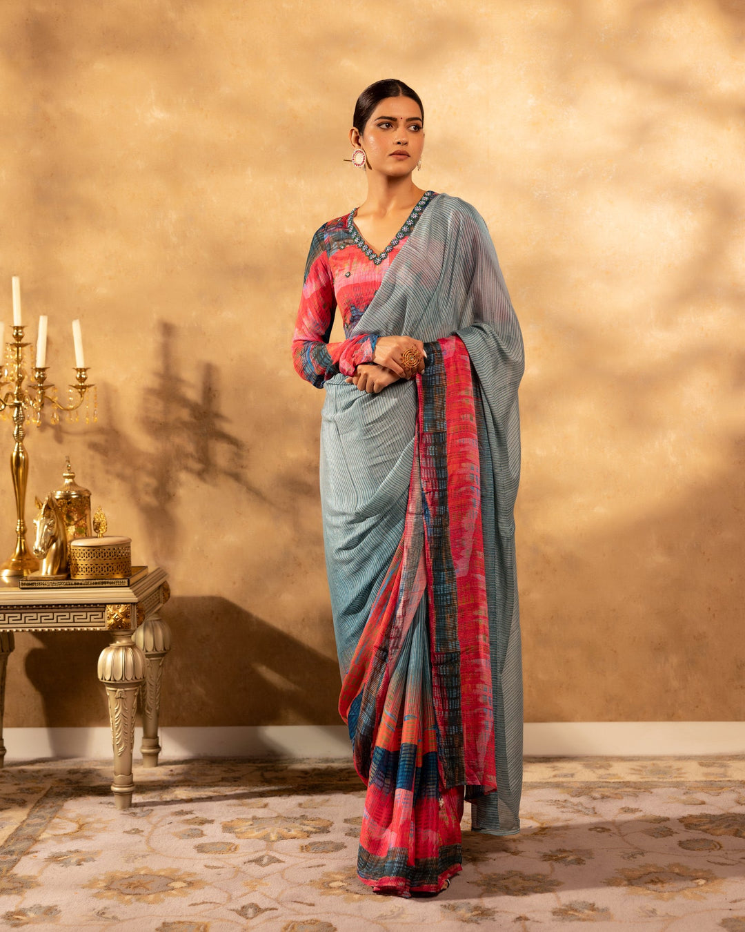 Fuchsia-Chinon-Grace-Saree