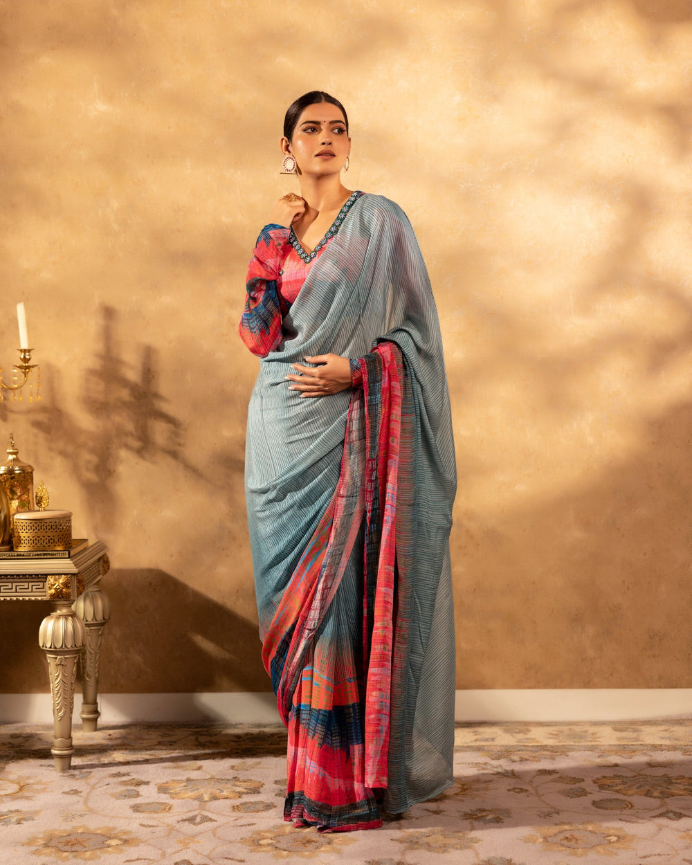 Fuchsia-Chinon-Grace-Saree