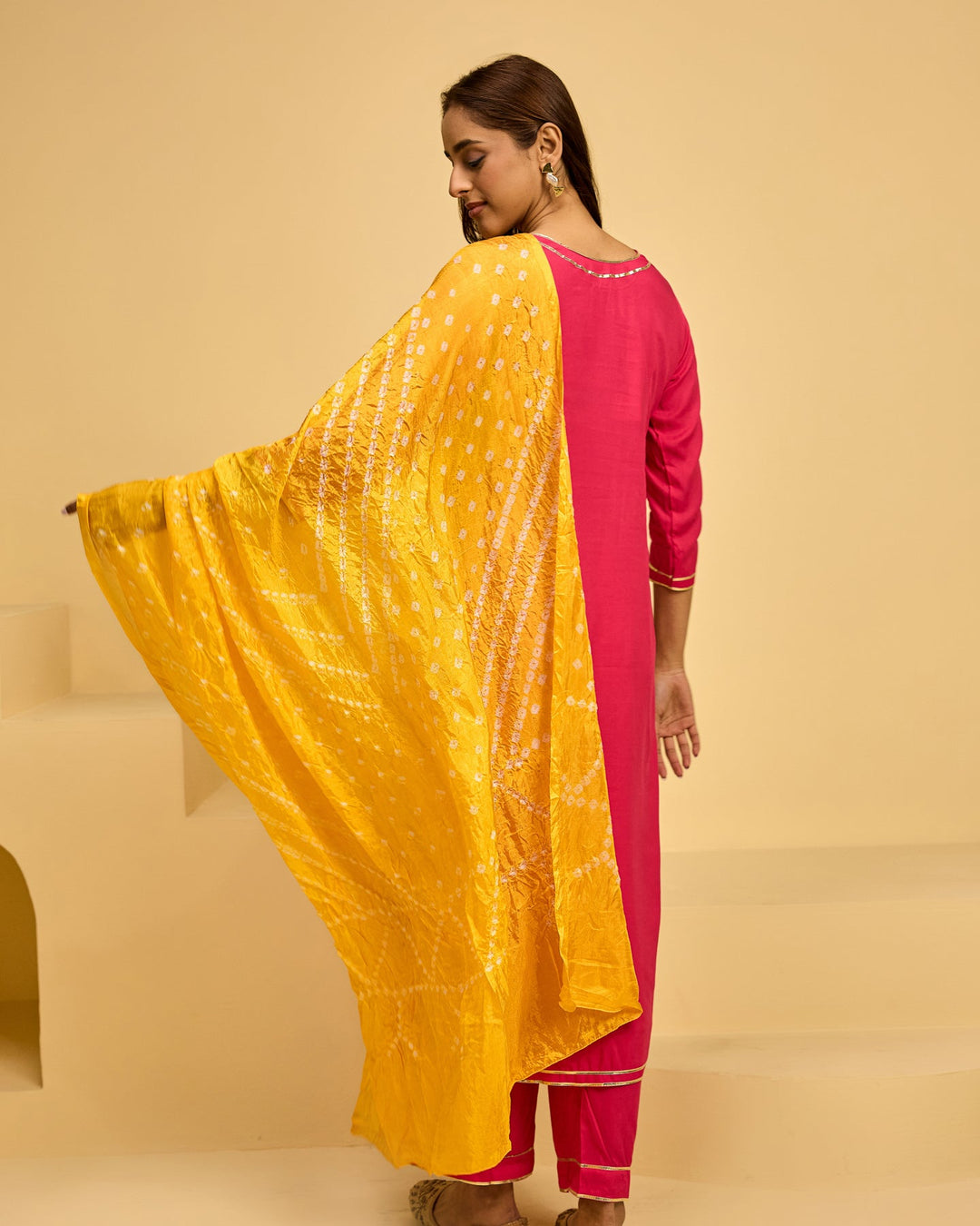 Pink-Rayon-3-Piece-Kurta-Set
