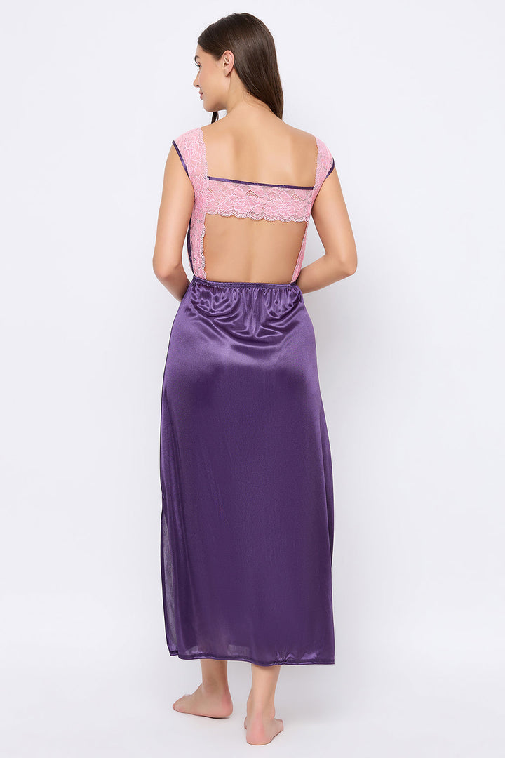 Purple-Satin-7-Pcs-Nightwear-Set