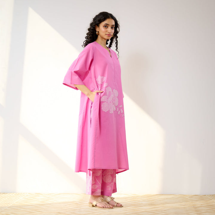 Pink-Cotton-Meadow-Patchwork-2-Piece-Kurta-Set