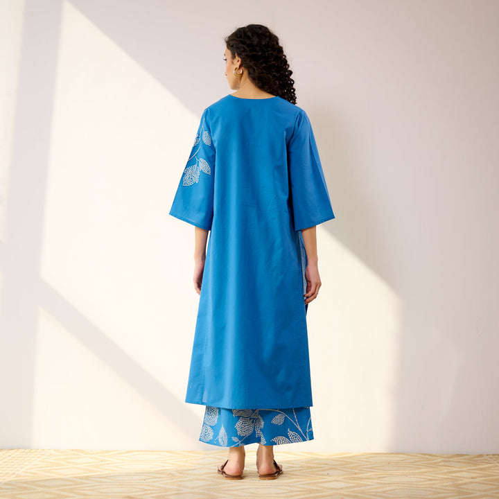 Blue-Cotton-Meadow-Patchwork-Electric-2-Piece-Kurta-Set