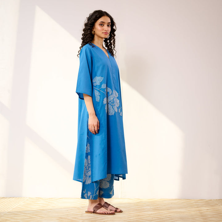 Blue-Cotton-Meadow-Patchwork-Electric-2-Piece-Kurta-Set