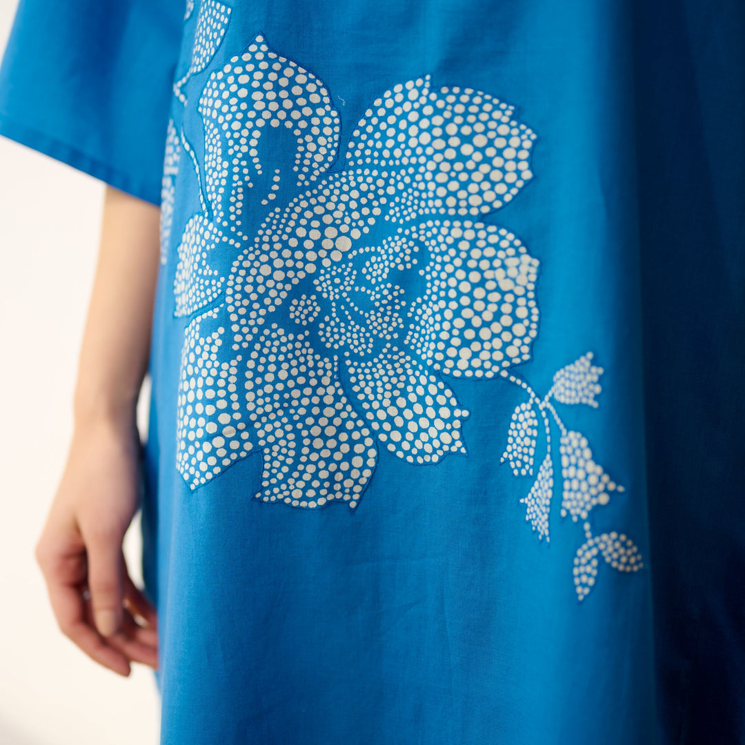 Blue-Cotton-Meadow-Patchwork-Electric-2-Piece-Kurta-Set