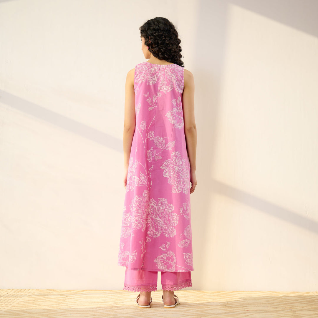 Pink-Cotton-Rosewood-2-Piece-Kurta-Set