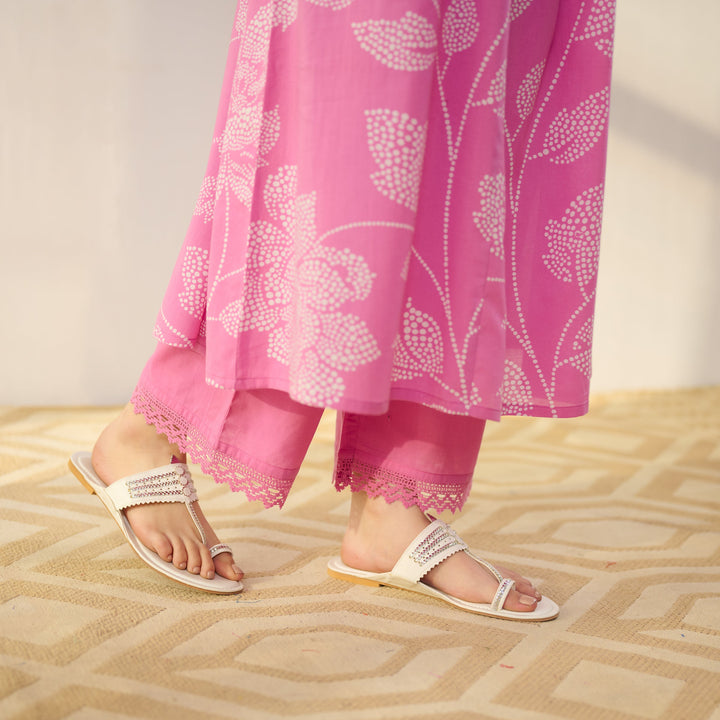 Pink-Cotton-Rosewood-2-Piece-Kurta-Set