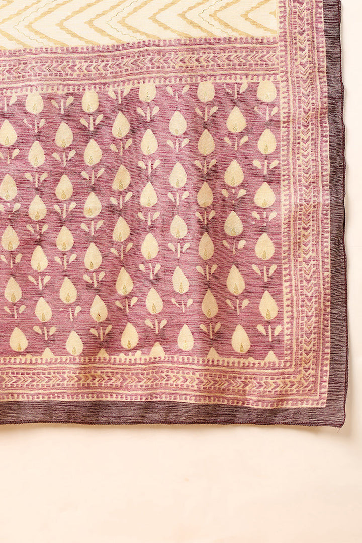 ZERESOUQ-Mauve-Silk-Blend-Ethnic-Motifs-Printed-3-Piece-Kurta-Set