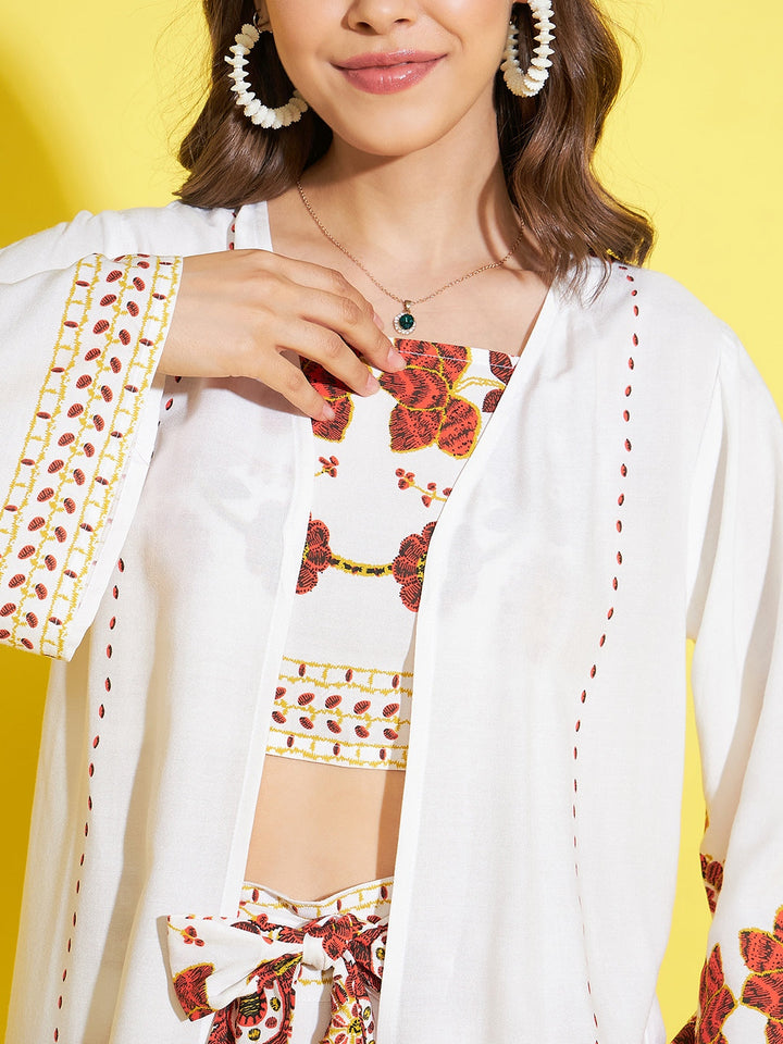 White-&-Red-Rayon-3-Piece-Co-Ord-Set