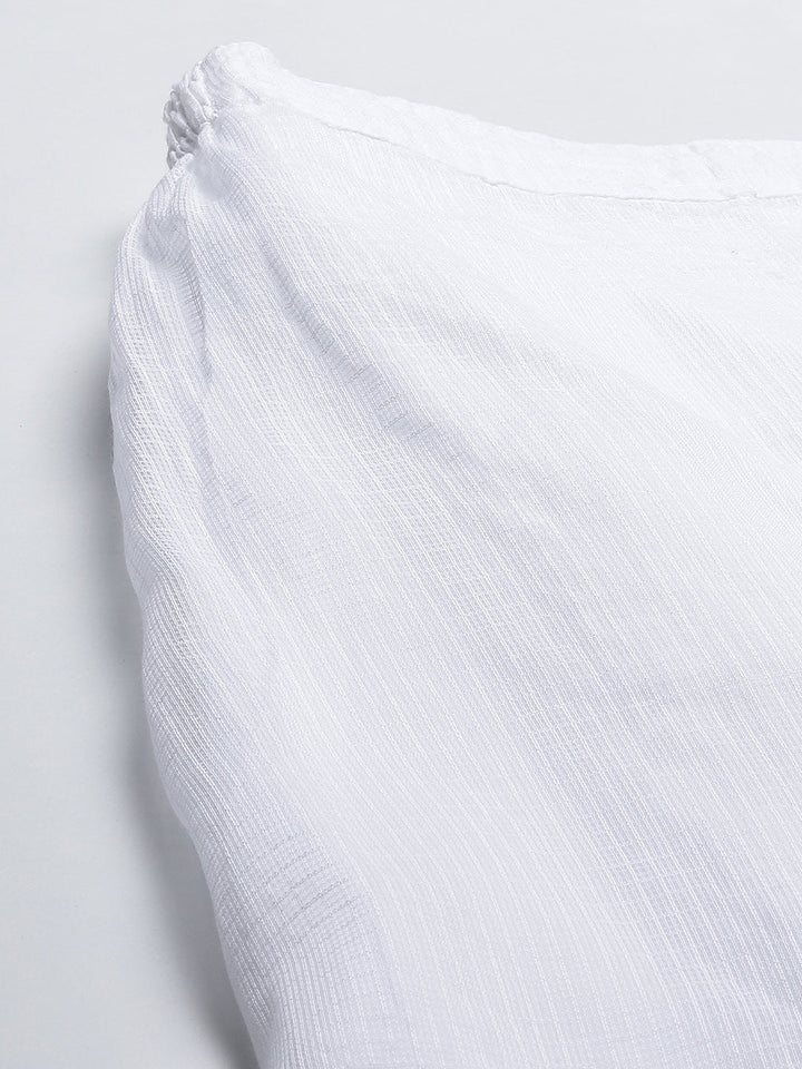 White Cotton Kota 100% Original Chikankari Pant