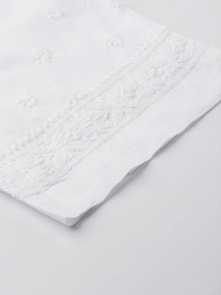 White Cotton 100% Original Chikankari Pant