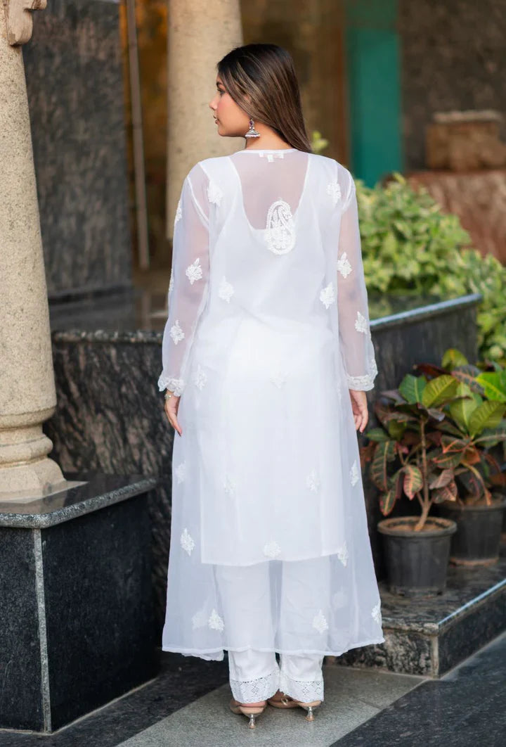 White-Georgette-Angrakaha-Kurta-With-Slip