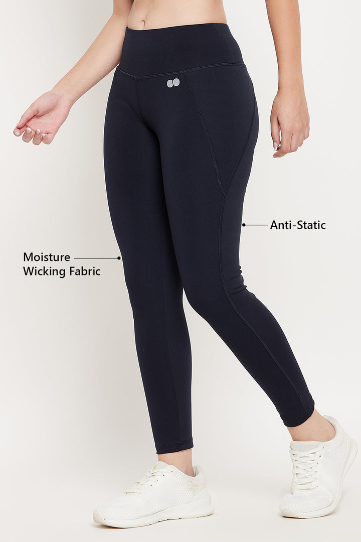 Navy-Blue-Polyester-Snug-Fit-Tights-With-Reflective-Logo