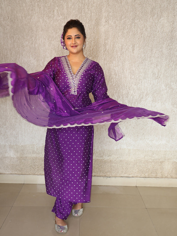 Purple-Silk-Khari-Printed-3-Piece-Kurta-Set